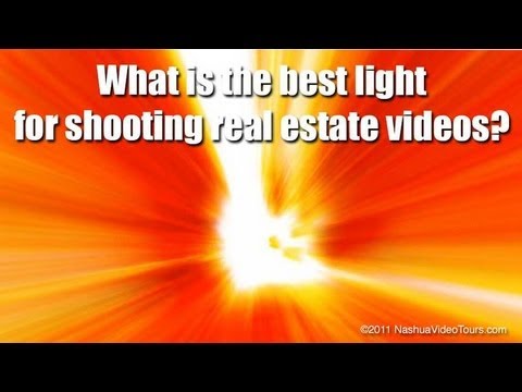 What is the best light for shooting real estate video tours?