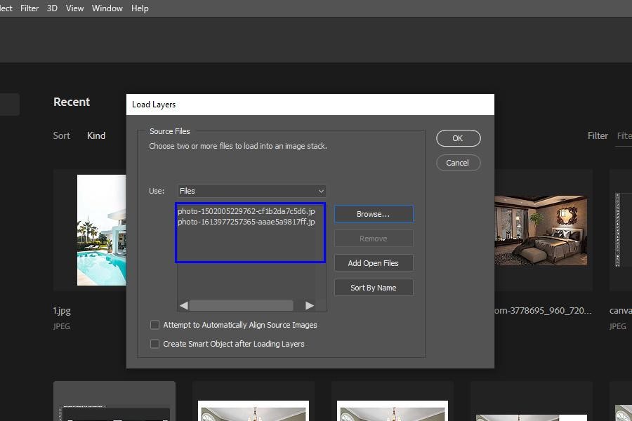 Comment mettre deux photos côte à côte dans PFRE
